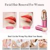 Facial Hair Remover for Women- as Seen on TV Painless Face Shaver -Mini Hair Remover, Electric Razor Shaver Portable Bikini Epilator for Lips, Chin, Armpit, Peach Fuzz, Fingers, Neck, Cheek (Rose red) view 4