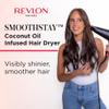 REVLON SmoothStay Coconut Oil Infused Hair Dryer with Diffuser & Concentrator - Ionic Ceramic Blow Dryer for Frizz Control, Shine, Smoothness & Volume, 1875W Lightweight Salon-Quality view 2