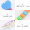 LALAFINA 24pcs Portable Hair Braid Needle for Boys and Girls Pull Hair Needle Tool Beads for Easy Styling for Dance and Parties Random Colors view 3