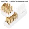 KALLORY 6pcs Brush, Home Wire Metal Head Accessories Manicure Cleaning Bits Tools Copper Trimming Nail Bit Drill DIY Cleaner Machine for Polishing Tool Art Salon Brush view 2