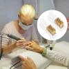 KALLORY 6pcs Brush, Home Wire Metal Head Accessories Manicure Cleaning Bits Tools Copper Trimming Nail Bit Drill DIY Cleaner Machine for Polishing Tool Art Salon Brush view 3
