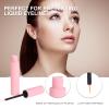 LALAFINA 30Pcs Plastic Empty Eyeliner Tube 10ml Pink Vials Bottles Refillable Eyeliner Brush Applicator for Diy Eyelash Growth Oil,Eye Gloss Liquid view 3