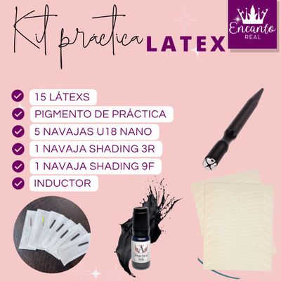 Kit de prctica en latex para microblading