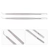 FRCOLOR 4pcs Double-end Eyebrow Comb and Eyelash Separation Tool Stainless Steel Eyelash Lift Kit Multipurpose Eyebrow Brush and Needle for Lash Curling and Perming view 2