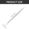 FRCOLOR 4pcs Double-end Eyebrow Comb and Eyelash Separation Tool Stainless Steel Eyelash Lift Kit Multipurpose Eyebrow Brush and Needle for Lash Curling and Perming view 4