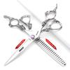 7" 7.5" 8"9" Professional Hairdressing Scissors Barber Salon Hair Cutting Dragon Shears (Large). (7 inch 2pc-C) view 3