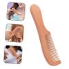 FRCOLOR 3pcs Peach Wood Fine Tooth Hair Comb Natural Wooden Hair Tool Comfortable Scalp Massage view 2