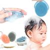 Baby Cradle Cap Comb, Silicone Scalp Massager, Soft Bristle Shampoo Brush for Newborns and Toddlers.Silicone Shampoo Brush Head Massager Scalp Head Massager Scalp Stress Relax(Grey) view 1