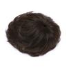 AiUree Natural Curly Replacement Wiglet Hairpiece 13x13cm Short Clip in Wavy Hair Topper for Women with Thinning Hair Dark Brown Color view 3