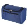 PATIKIL Hanging Toiletry Bag with Side Strap, Canvas Makeup Organizer Cosmetic Pouch Waterproof with Hook Zipper for Travel Home Storage, Navy Blue view 1