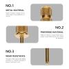 minkissy 20pcs Metal Nail Drill Bit for Manicure Gold Sanding Bands for Artificial Nails Lightweight Design for Beginners Professionals view 4