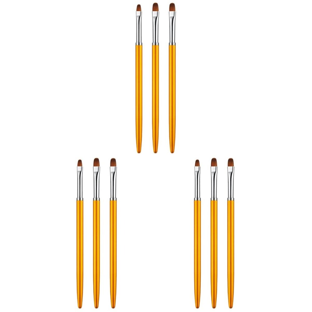 FOMIYES 9pcs Nail Art Brush Pen Round Head Nail Dotting Tool Lightweight Manicure Pen Diy