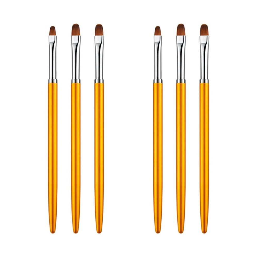 FOMIYES 6pcs Nail Art Brushes Round Head Pen Nail Art Brush Dotting Painting Manicure Diy for Women Girls