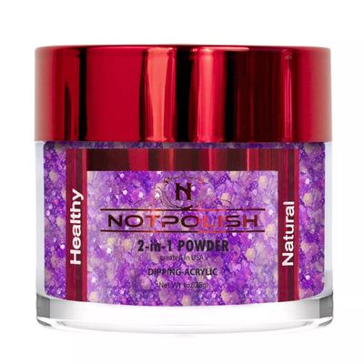 NotPolish - Nail Acrylic/Dip Powder | OH MY GLITTER Collection | OMG17 PERI-TWINKLE (1oz)