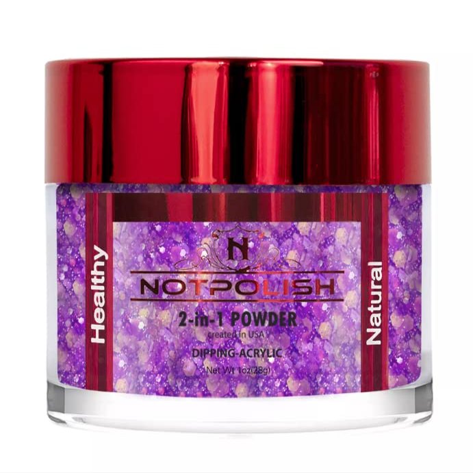 NotPolish - Nail Acrylic/Dip Powder | OH MY GLITTER Collection | OMG17 PERI-TWINKLE (1oz)