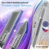 GLADZY Glass Cuticle Pusher - Manicure Cuticle Stick - Crystal Glass Cuticle Remover - Professional Nail Care Tool - Genuine Czech Quality Premium File Set view 2