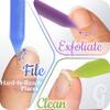 GLADZY Glass Cuticle Pusher - Manicure Cuticle Stick - Crystal Glass Cuticle Remover - Professional Nail Care Tool - Genuine Czech Quality Premium File Set view 4