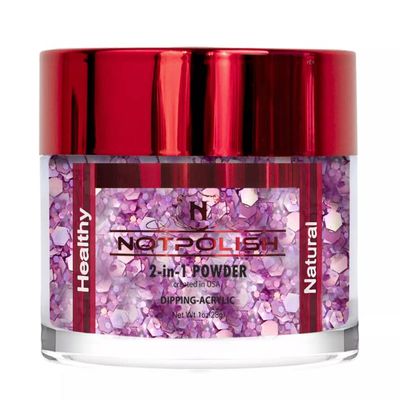 NotPolish - Nail Acrylic/Dip Powder | OH MY GLITTER Collection | OMG34 TRAIN WRECK (1oz)
