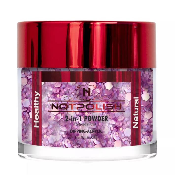 NotPolish - Nail Acrylic/Dip Powder | OH MY GLITTER Collection | OMG34 TRAIN WRECK (1oz)