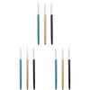 FOMIYES 9pcs Nail Art Painting Brush Ultra Thin Tip Detail Paint Brushes for Diy Nail Art Handle Design Blue and Black for Fine Lines Patterns and Floral Designs view 1