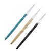 FOMIYES 9pcs Nail Art Painting Brush Ultra Thin Tip Detail Paint Brushes for Diy Nail Art Handle Design Blue and Black for Fine Lines Patterns and Floral Designs view 2