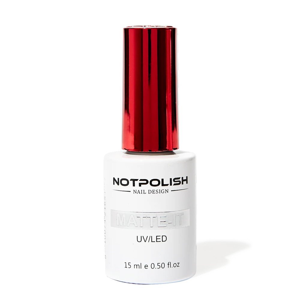 Notpolish Matte-It Gel Top Coat  Long-Lasting, Chip-Resistant Matte Finish | No-Wipe Formula for Smooth, Velvety Nails | Professional & Home Use