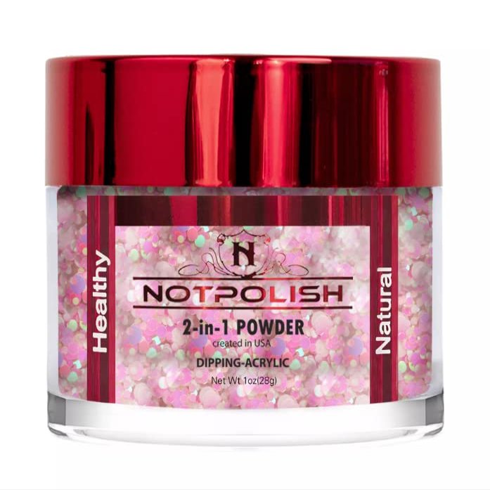 NotPolish - Nail Acrylic/Dip Powder | OH MY GLITTER Collection | OMG39 FROSTY (1oz)