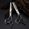 6.0 inch Professional Barber Shears Kit Tools, Hair Cutting Scissors Set, Hair Cutting Scissors Thinning Shear Set, Hairdressing Thinning Shears, Japanese Stainless Steel, for Men, Women, and Kids view 4