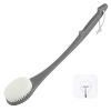 Body Back Scrubber  17'' Long Handle Shower Brush, Durable Exfoliator for Dry & Wet Use, Deep Cleansing & Gentle Exfoliation for Smooth Skin  for Men, Women & Elderly (Gray) view 1