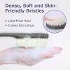 Body Back Scrubber  17'' Long Handle Shower Brush, Durable Exfoliator for Dry & Wet Use, Deep Cleansing & Gentle Exfoliation for Smooth Skin  for Men, Women & Elderly (Gray) view 2