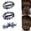 3pcs Hair Barrettes for Women Crystal Rhinestones Hair Clips French Flowers Barrettes Spring Hair Barrettes Clip Hair Styling Accessories view 1