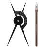 ATOMUS Tattoo Eyebrow Ruler Protractor Golden Ratio Ruler Makeup Tool with Brown Mark Pencil Microblading Caliper Eyebrow Positioning Measuring Tools to Shape Eyebrows view 1