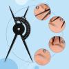ATOMUS Tattoo Eyebrow Ruler Protractor Golden Ratio Ruler Makeup Tool with Brown Mark Pencil Microblading Caliper Eyebrow Positioning Measuring Tools to Shape Eyebrows view 4