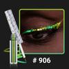CHARMACY Chameleon Eyeliner Liquid Liner, Glitter liquid eyeliner waterproof, Metallic Intense Color Shifting Colorful Eyeliner, Long wearing,Ultra-Fine Tip Smudge-proof,YELLOW GREEN INDIGO 906 view 2