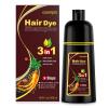 cosmpro Dark Brown Hair Dye Shampoo 3 in 1 for Gray Coverage for Women Instant Natural Hair Color Shampoo Semi Permanent 500ML - Champu Para Canas Mujer view 1