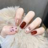 Light Rain Large Size Hand-made Press on Nails, 3D Gel UV Finished False nails with Design by Professional Manicurist view 1