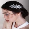 Chargances Crystal Bridal Hair Comb Gold Wedding Rhinestone Hair Side Comb Fashion Hair Clip Handmade Head Accessories for Bride Wedding Prom Flower Girl Headpieces (Gold) view 3