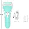 YOUOOK Feet Callus Remover Electric Foot File Dead Skin Pedicure Tool Electronic Wet & Dry Vacuum Scrubber with 2 Coarse Roller Heads Heel Care Rechargeable Remover view 2