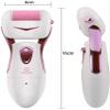 YOUOOK Most Powerful Rechargeable Electronic Foot File Wet & Dry Pedicure Tools Electric Callus Remover with Turbo-Boost Motor, 3 Rollers Included view 2
