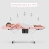 Paddie Professional Massage Bed 3-Section Folding, Adjustable Tattoo Table for Client, 73inch Facial Chair for Esthetician, Pink view 4