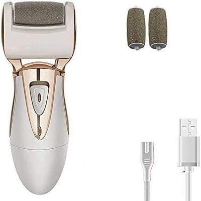 YOUOOK Electric Callus Remover for Feet - Electric Foot File, Pedicure Tools with 2 Roller Heads, Best for Hard Cracked Dry Dead Skin