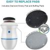 YOUOOK Callus Remover for Feet, Electric Foot Scrubber Can Be Powered by USB Cable or Battery, Pedicure Tool with Two Sand Heads, Foot Grinder Suitable for Dry and Cracked Skin view 2