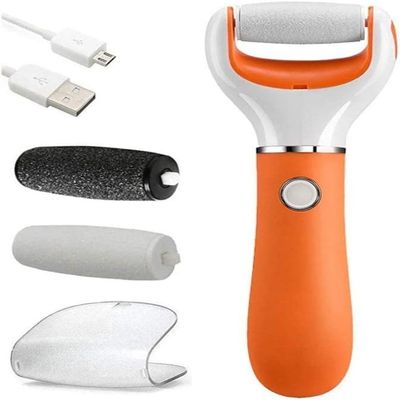 YOUOOK Electronic Feet Callus Remover, Electric Foot File Rechargeable Hard Skin Pedicure Tools Feet Care Callous Remover Kit with 2 Roller Heads