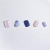 Light Rain Large Size Hand-made Press on Nails, 3D Gel UV Finished False nails with Design by Professional Manicurist view 2