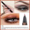 Bronze Glitter Eyeliner Liquid Liner-1Pcs Brown Metallic Shimmer Sparkling Colored Eye Liner Eyeshadow Makeup Pen, Long Lasting High Pigmented Waterproof Smudge-proof Eyeliner Pencil, Gift for Women view 2