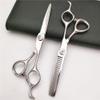 Professional Hair Cutting Shears, 6.0 Inch Japan 440c Professional Upscale Silver Hair Scissors Set Salon Cutting+thinning Barber Styling Shears Set (Size : Set) view 1