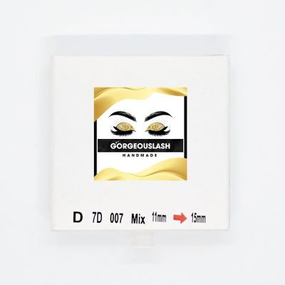 Ultra Speed 1000 Premade Lash Fans, Mixed lengths. Eyelash Extensions. (D Curl - 7D, 11-12-13-14-15mm)