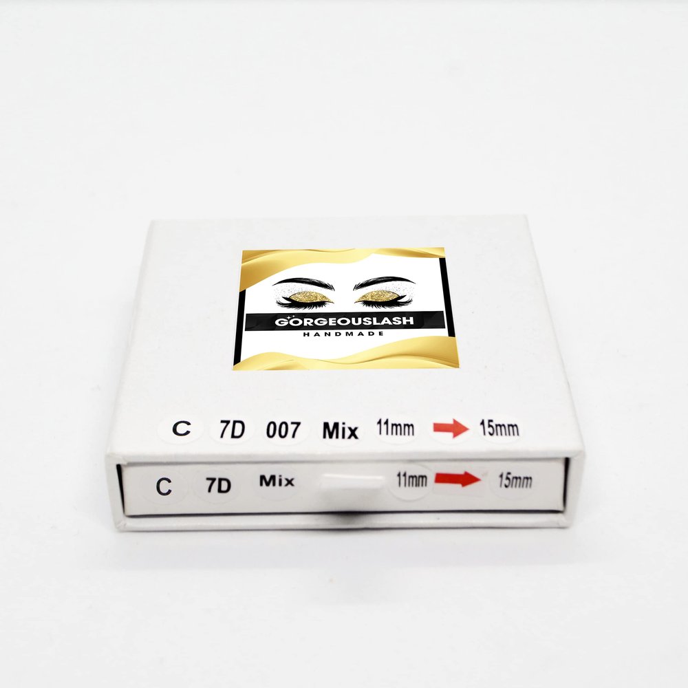 Ultra Speed  1000 Premade Lash Fans, Mixed lengths. Eyelash Extensions. (C Curl - 7D, 11-12-13-14-15mm)