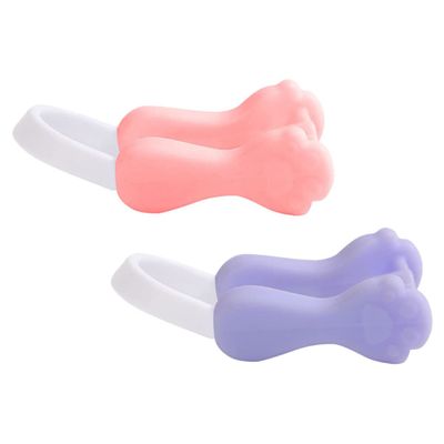 Beaupretty Nose Slimmer 2pcs Nasal Silicone Tools Pain Men Corrector Wide Invisible Clip Nose Curved Sleeping Straightener Women Slimming Tool Ladies Device Shaping Widely Rhinoplasty Bridge for