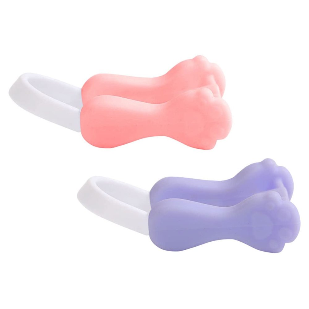 Beaupretty Nose Slimmer 2pcs Nasal Silicone Tools Pain Men Corrector Wide Invisible Clip Nose Curved Sleeping Straightener Women Slimming Tool Ladies Device Shaping Widely Rhinoplasty Bridge for